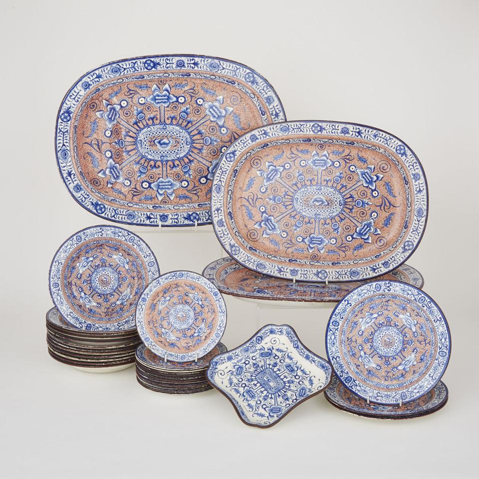 English Pearlware Part Service, early 19th century