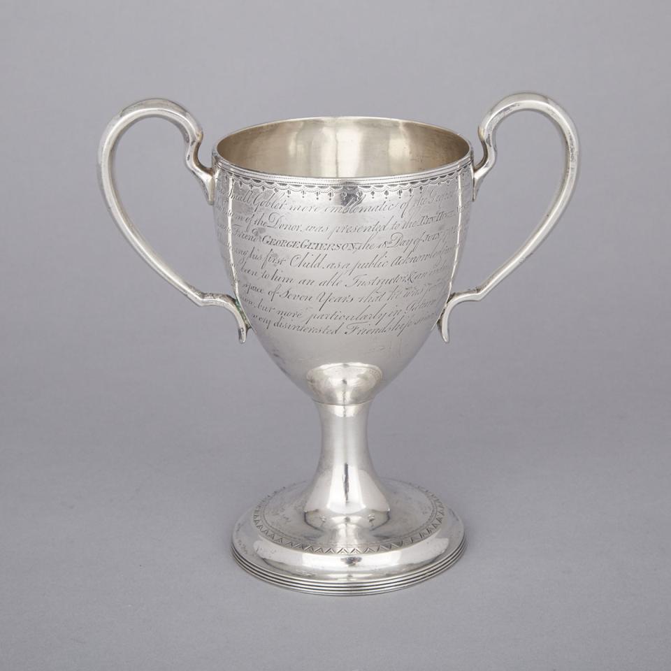 George III Irish Silver Two-Handled Cup, Joseph Jackson, 1791