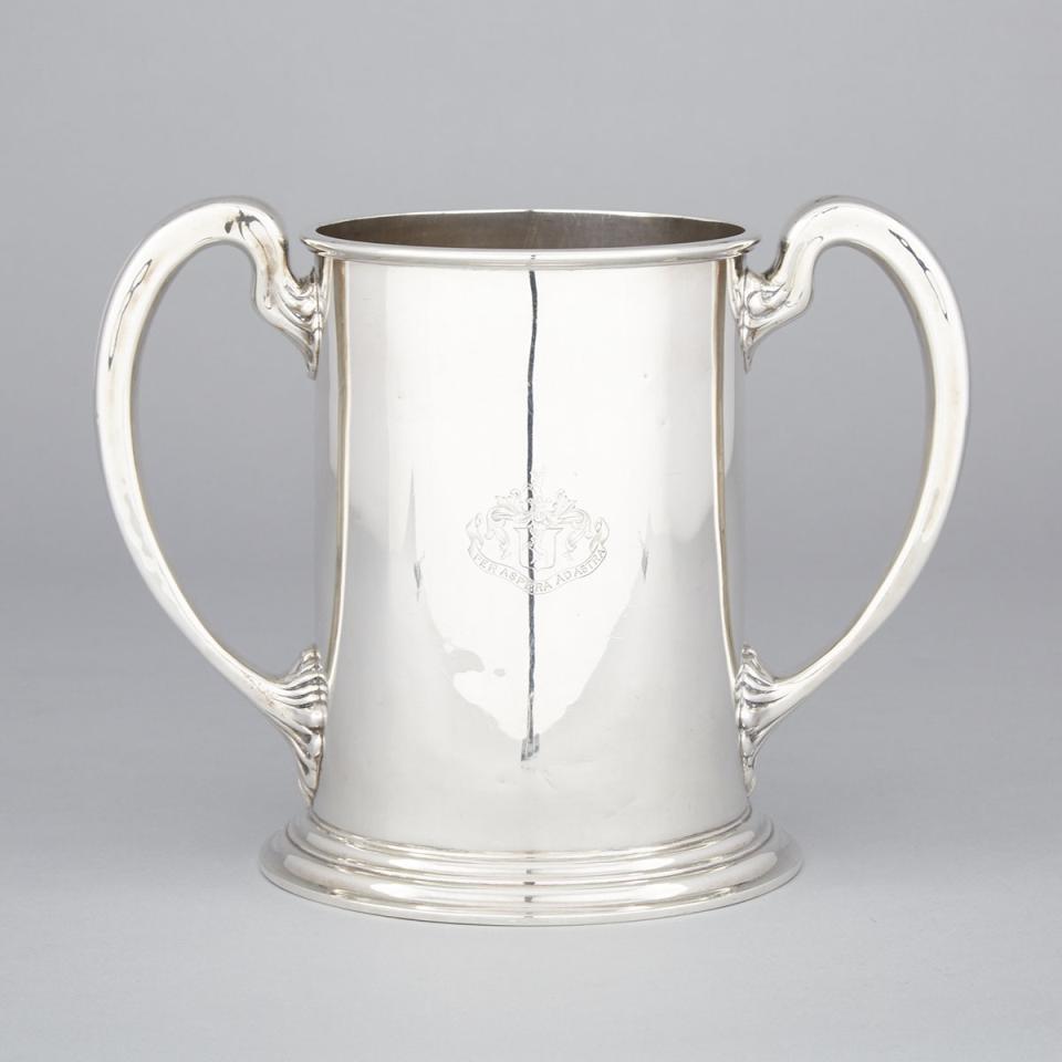 English Silver Two-Handled Cup, 19th/20th century