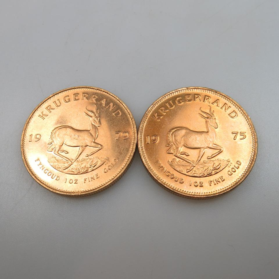 Two Krugerrand Gold Coins