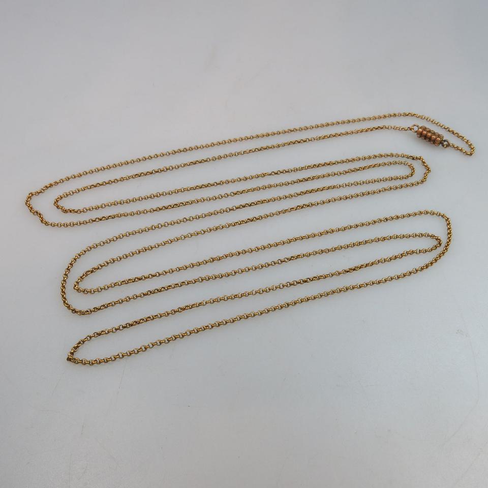 18k Yellow Gold Curb Link Chain