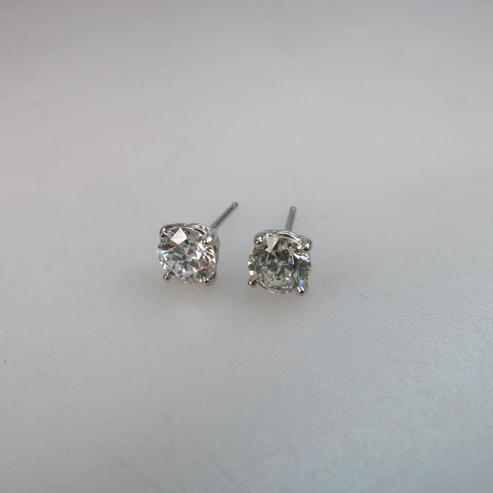 Pair Of Platinum Stud Earrings