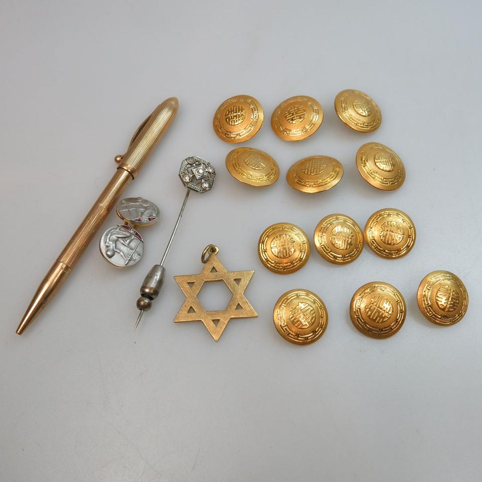 Small Quantity Of Gold Jewellery, Etc 