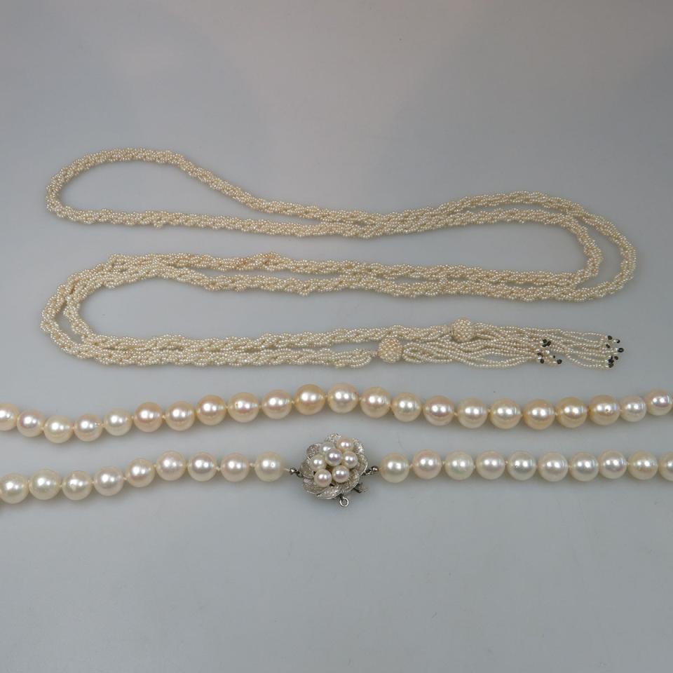 2 Pearl Necklaces
