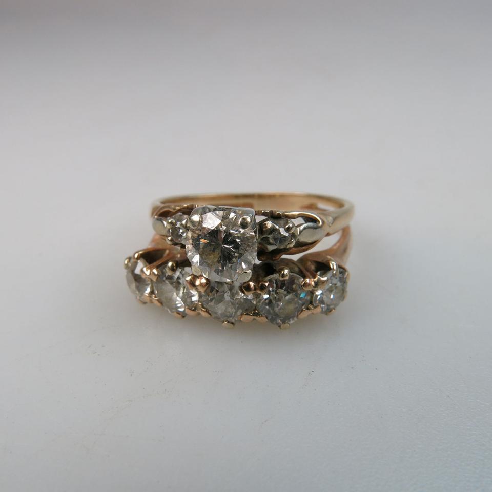 14k Yellow Gold Two-Part Ring 