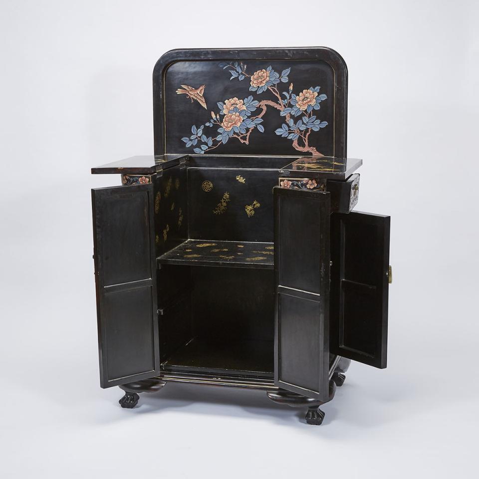 An Export Coromandel Lacquer Cabinet, Late 19th/Early 20th Century