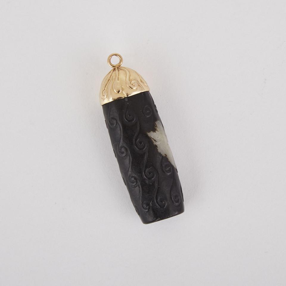 A Black Jade Pendant