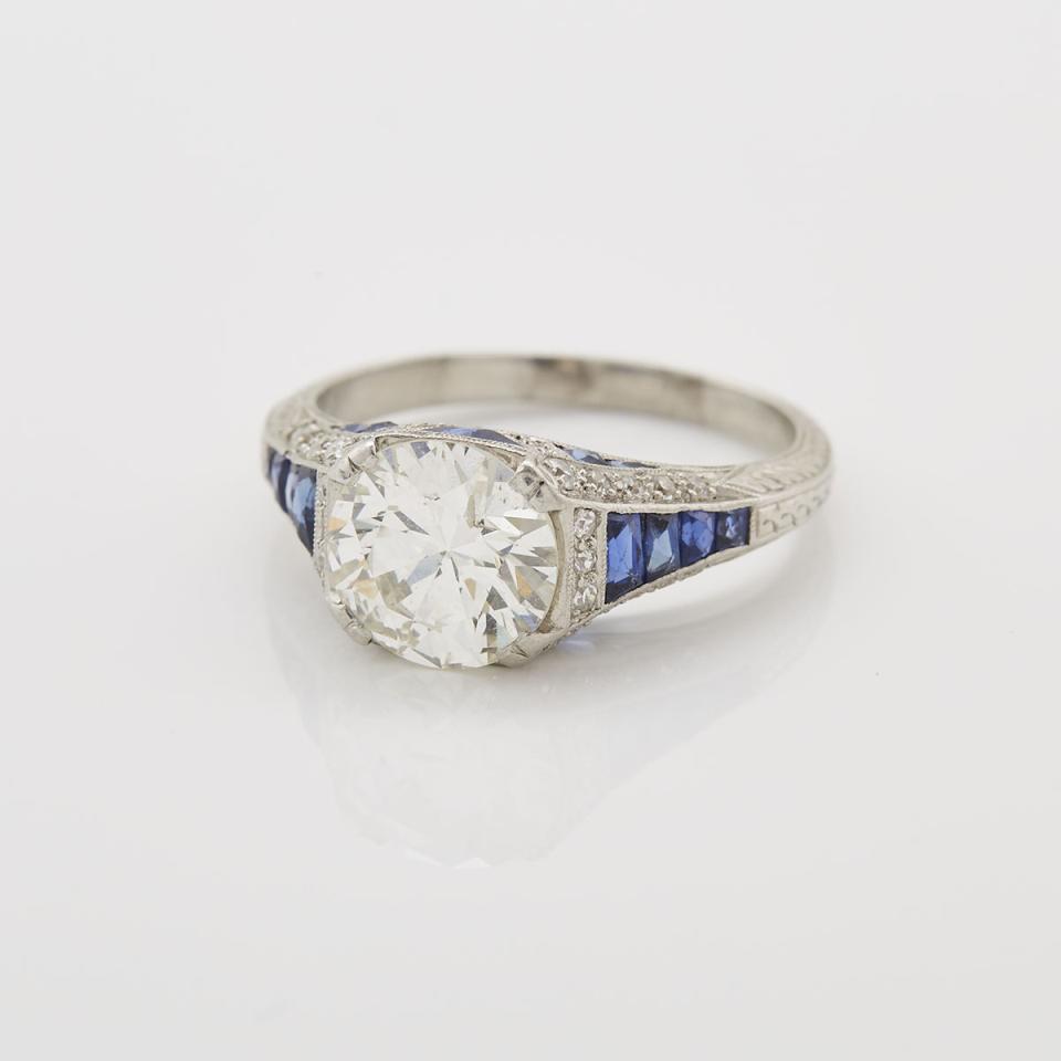 Platinum Art Deco Filigree Ring