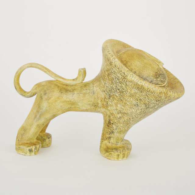 Brooklin Pottery Lion, Theo and Susan Harlander, c.1980