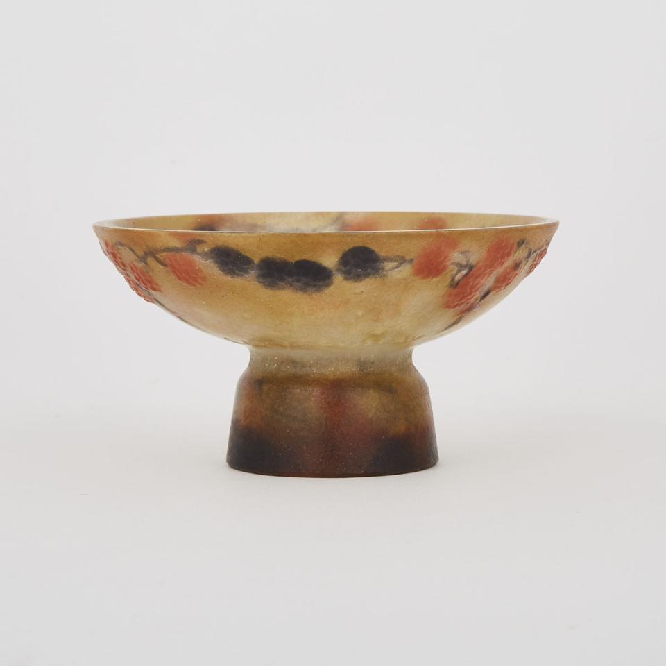 Gabriel Argy-Rousseau Pâte de Verre Small Footed Bowl, c.1920