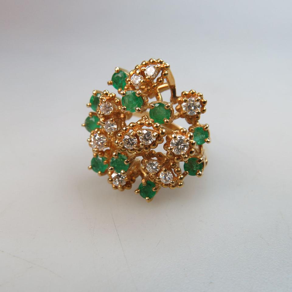 18k Yellow Gold Cluster Ring