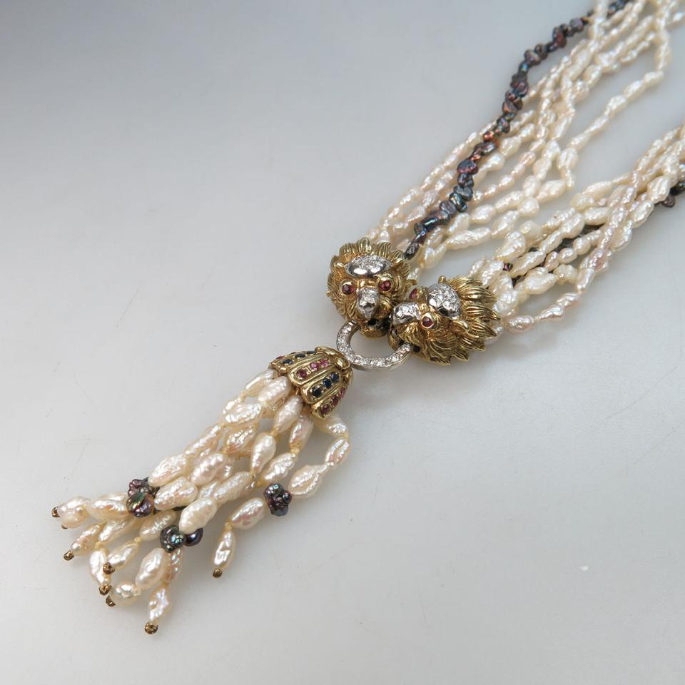 Multi-Strand Freshwater Pearl Necklace