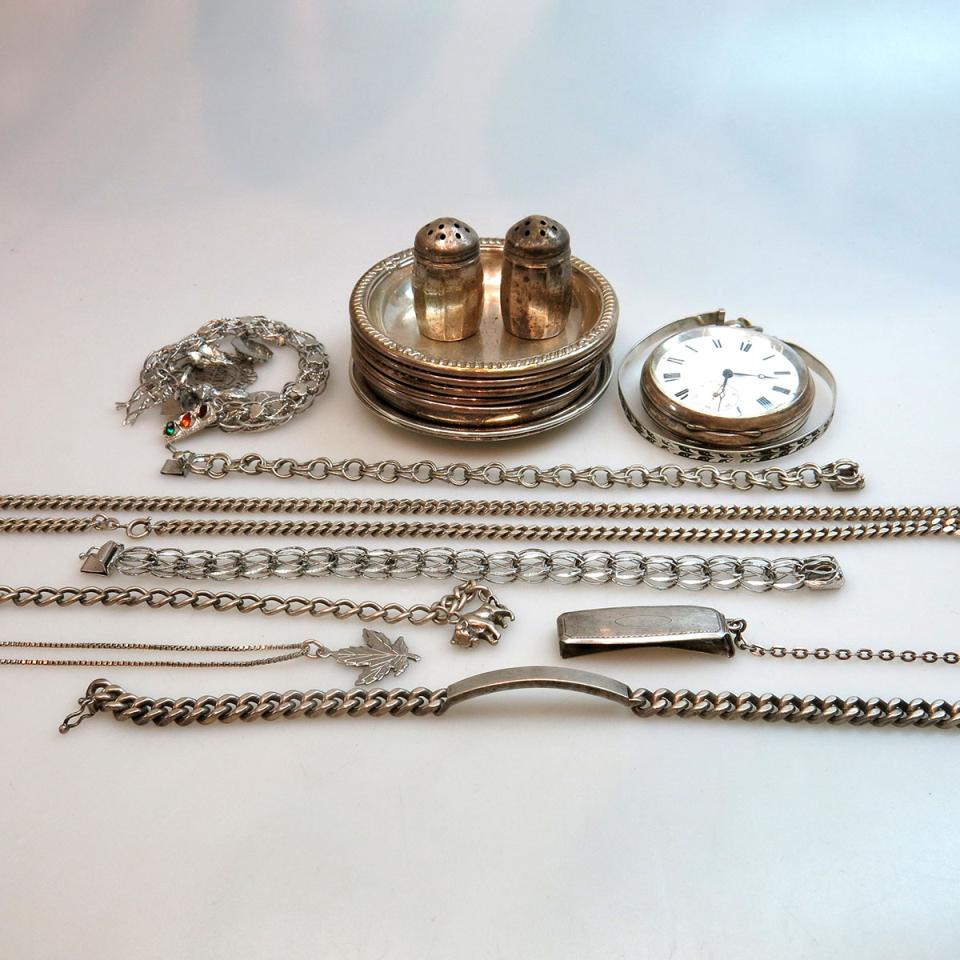 Small Quantity Of Silver Jewellery; Etc
