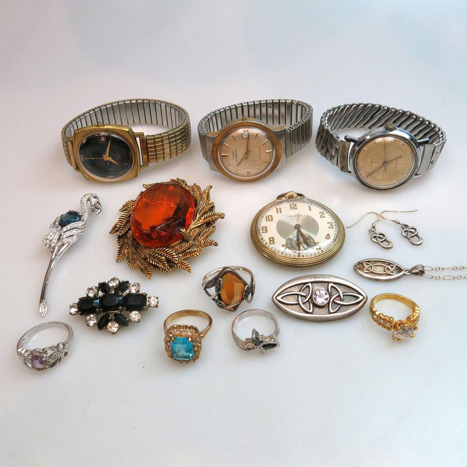 Quantity Of Costume & Silver Jewellery And Watches, Etc