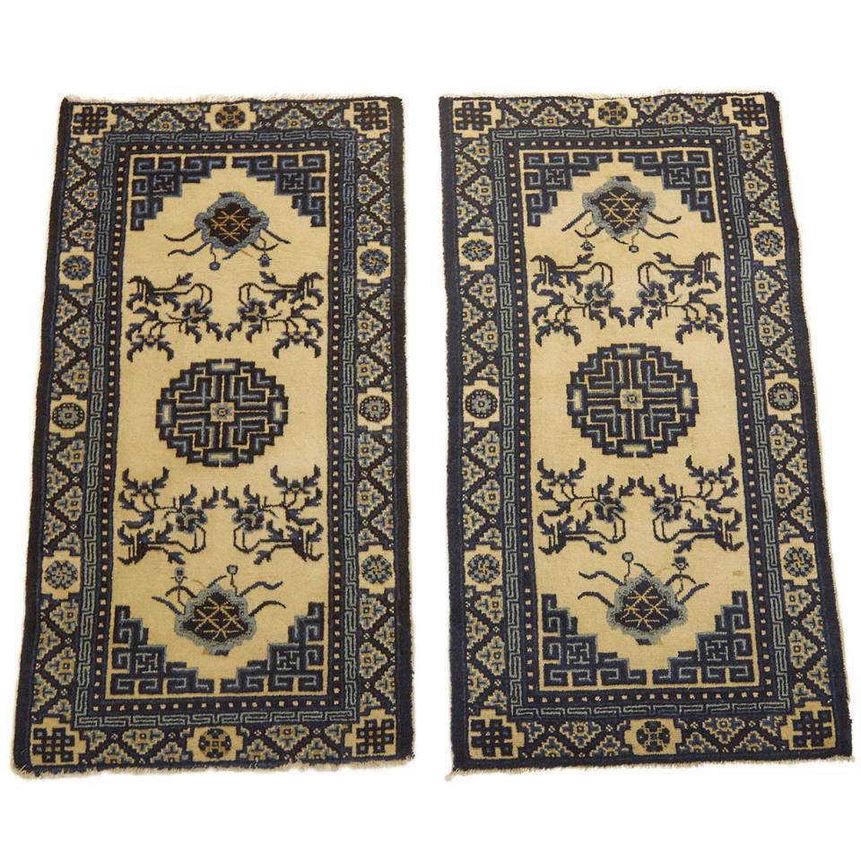 Pair of Chinese Rugs, mid 20th century