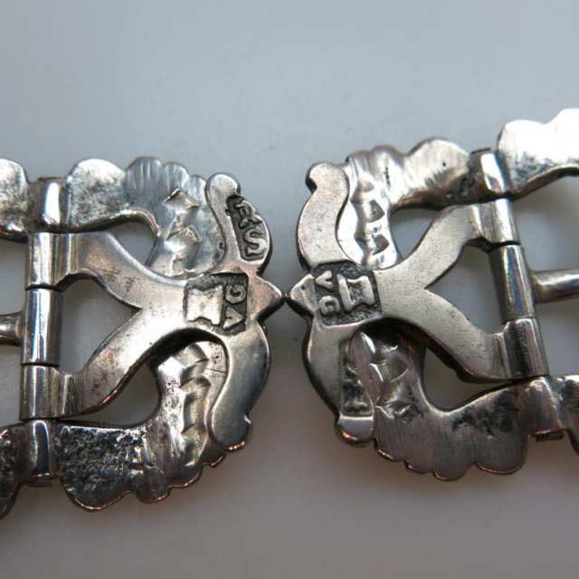 Pair Of Continental Silver Shoe Buckles