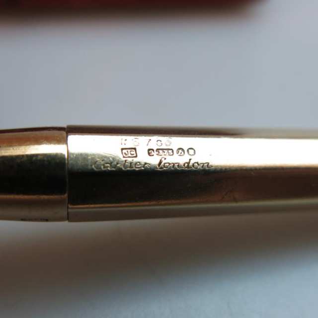 Cartier English 9k Yellow Gold Mechanical Pencil