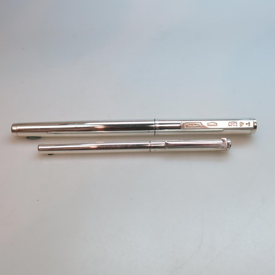 Two Tiffany & Co. Sterling Silver Pens