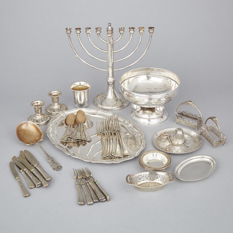 Group of Continental, English and North American Silver, 19th/20th century