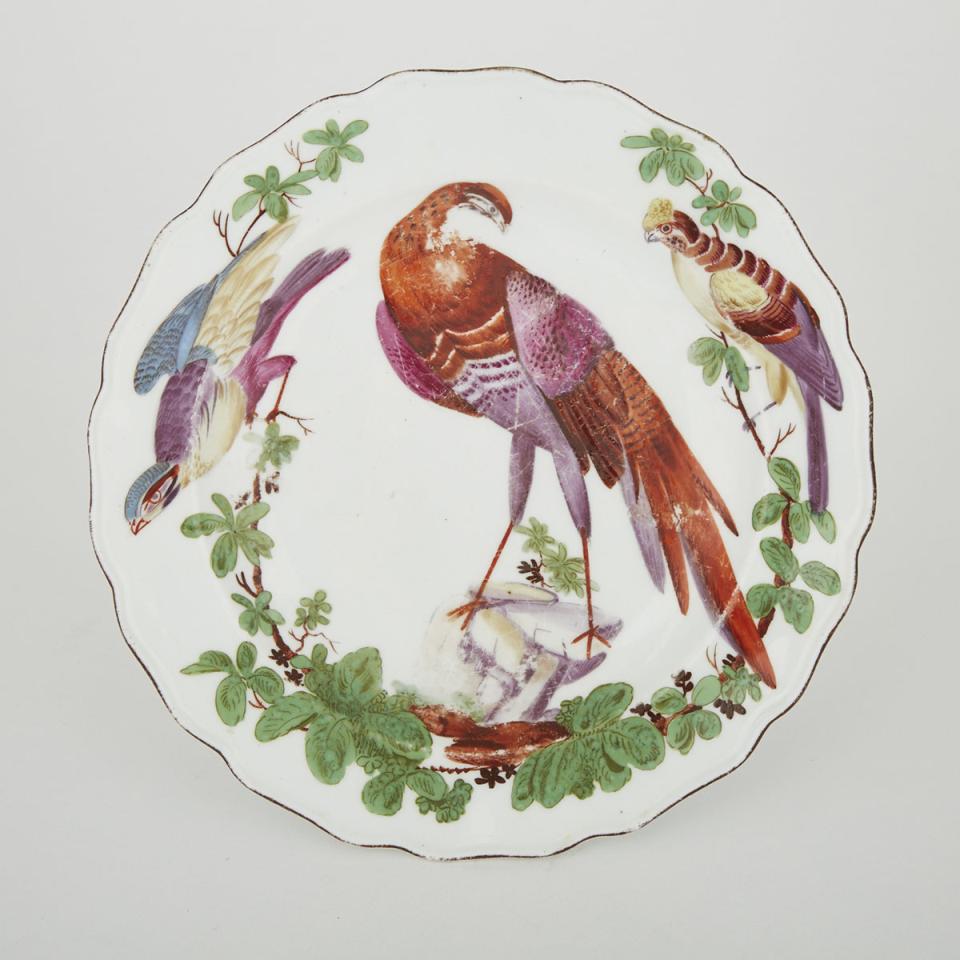 Chelsea Exotic Birds Plate, c.1768-72