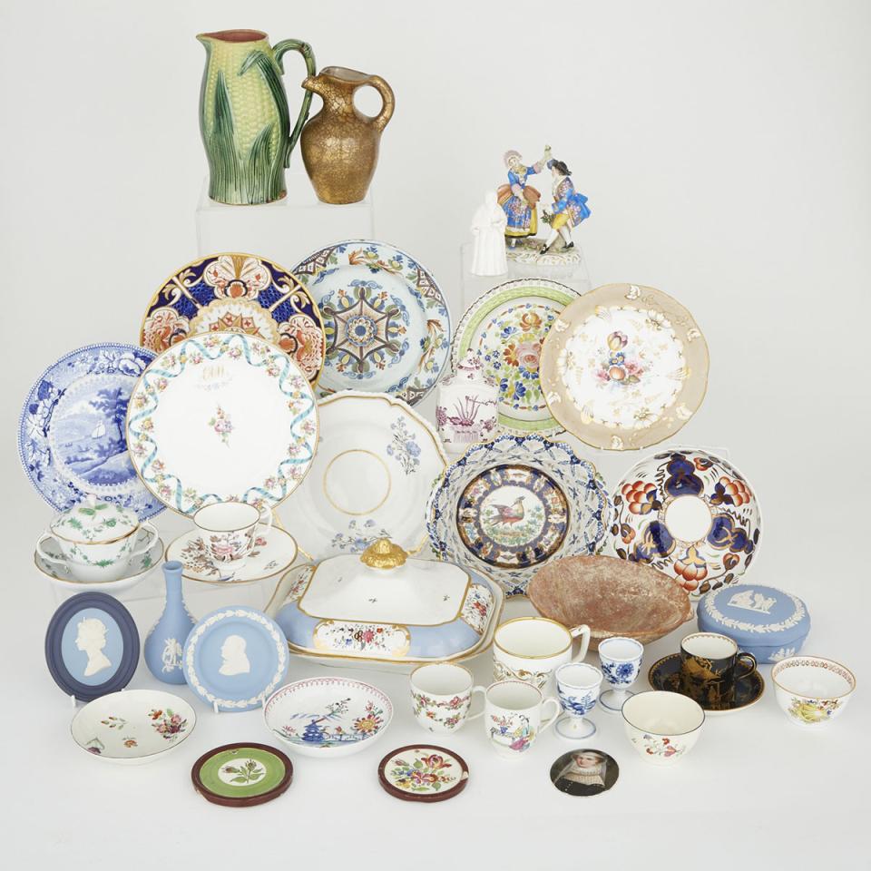 Group of English and Continental Ceramics, 18th century and later