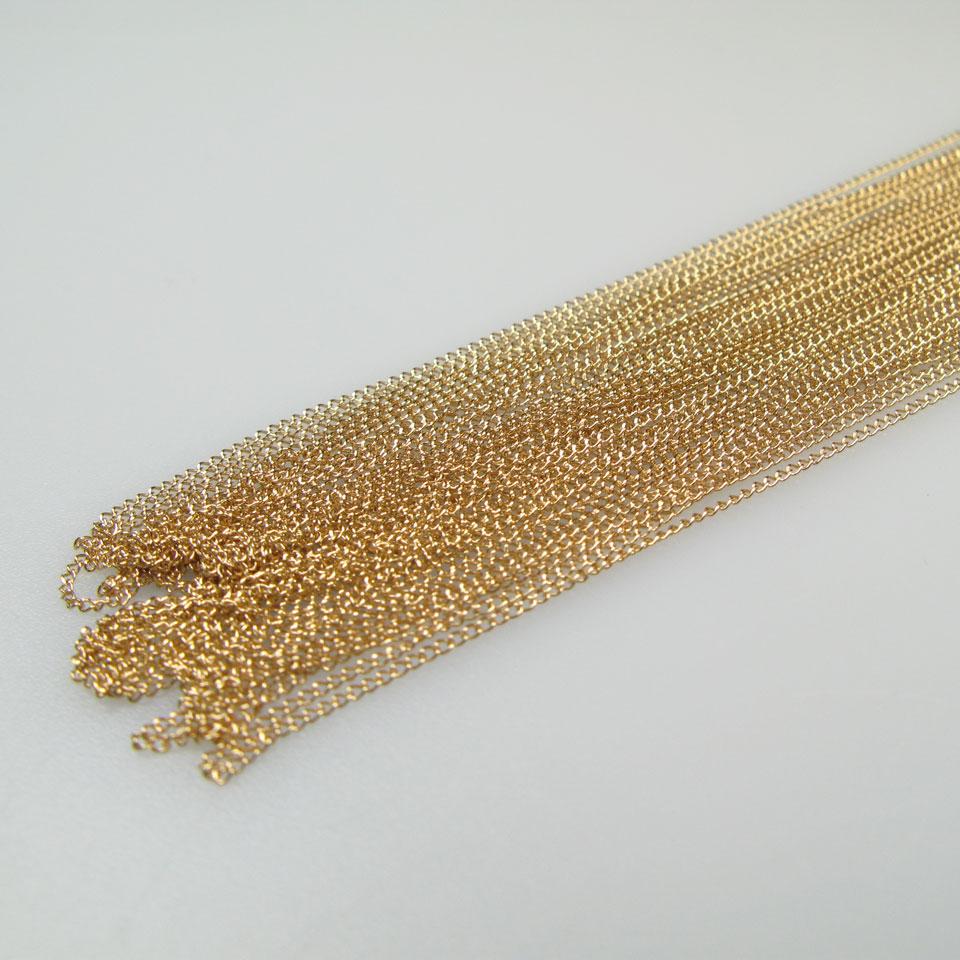 20 x 14k Yellow Gold Chains