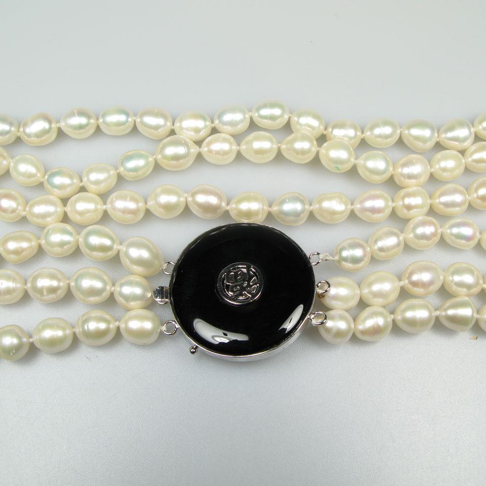 Triple Strand Freshwater Pearl Necklace