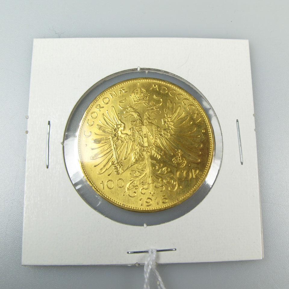 Austrain 100 Corona Gold Coin