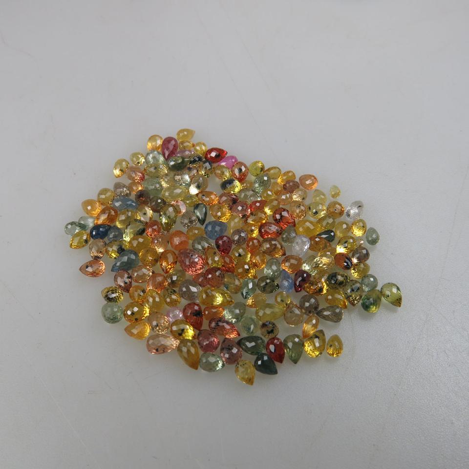 Parcel of various briolette sapphires (51.58ct.t.w.)