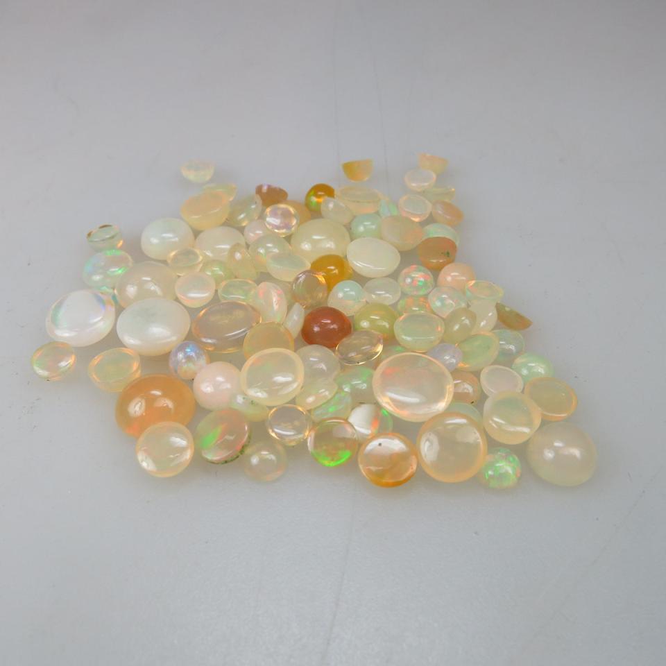 Parcel of Round Opal Cabochons (27.88ct.t.w.)