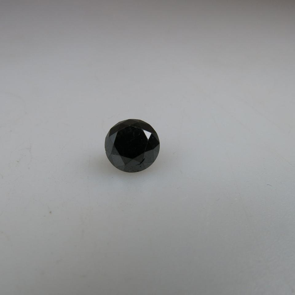 Round brilliant black diamond (2.77ct.)