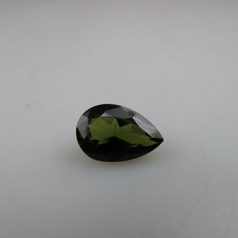 Pear cut green tourmaline (4.62ct.)
