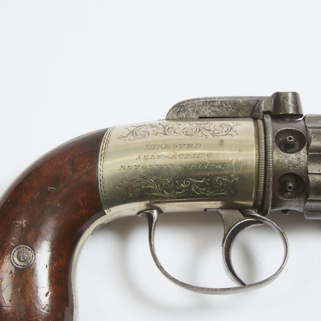 British Pepperbox Pistol, Charles Jones, 26 James Street,  London, c.1840