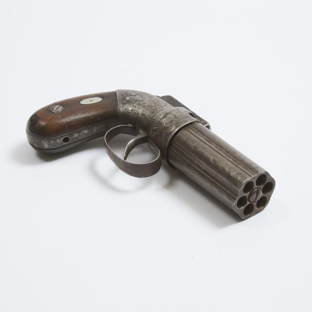 British Pepperbox Pistol, Allen & Thurber, Worcester, mid 19th century