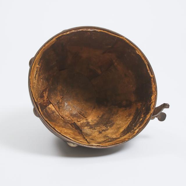 Medieval Style Iron Strap Helmet (Spangenhelm), 19th century