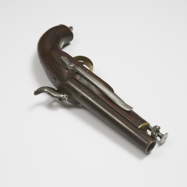 Victorian Coast Guard Sea Service Percussion Cap Belt Pistol, mid 19th century