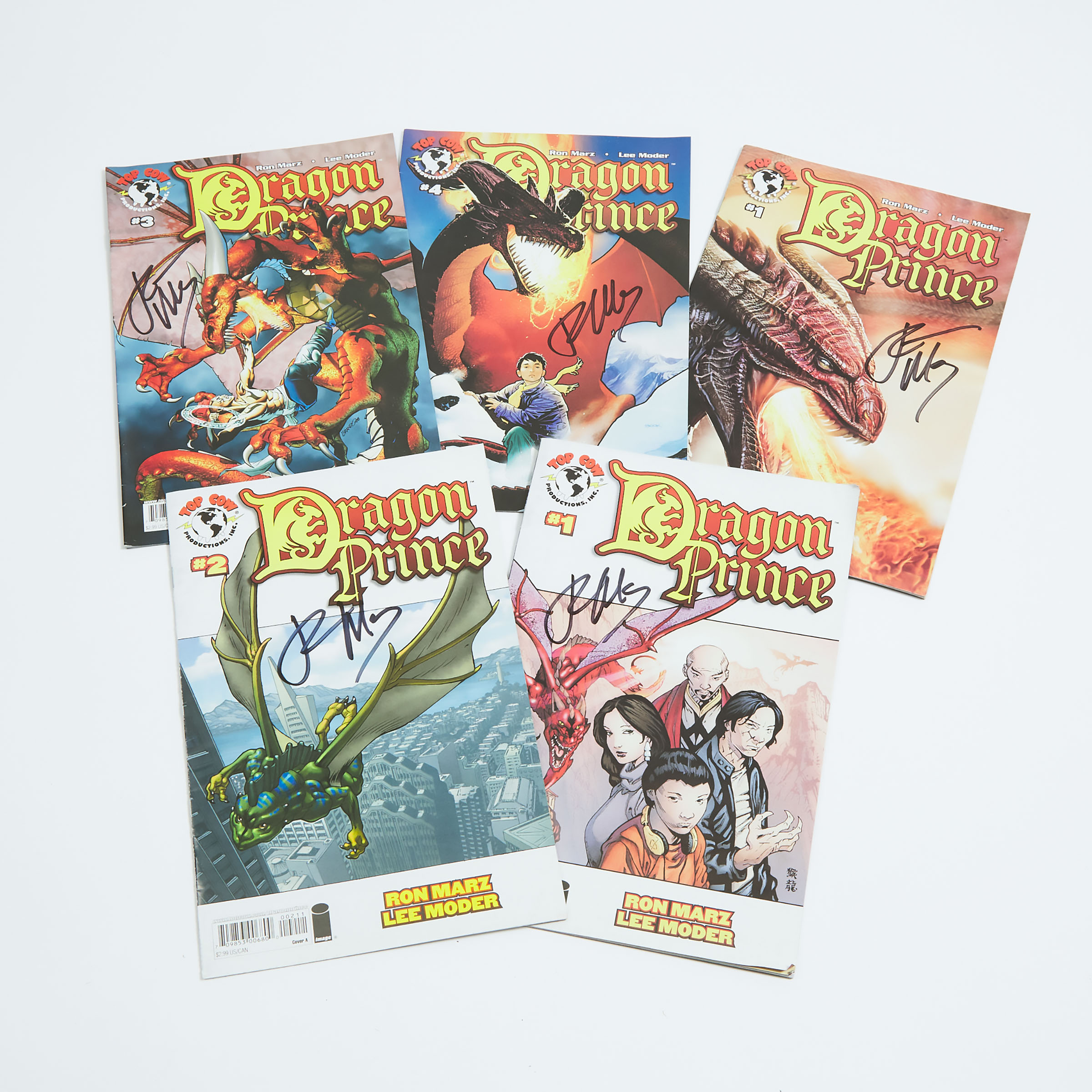 Five Top Cow Productions Dragon Prince Comics, 200