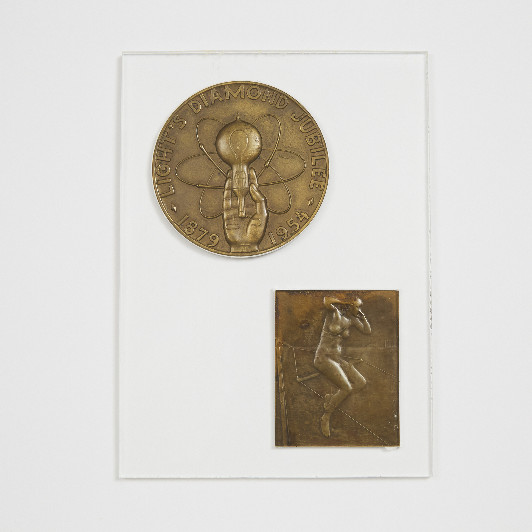 Two Bronze Medals Commemorating Technological Achievements, 20th century