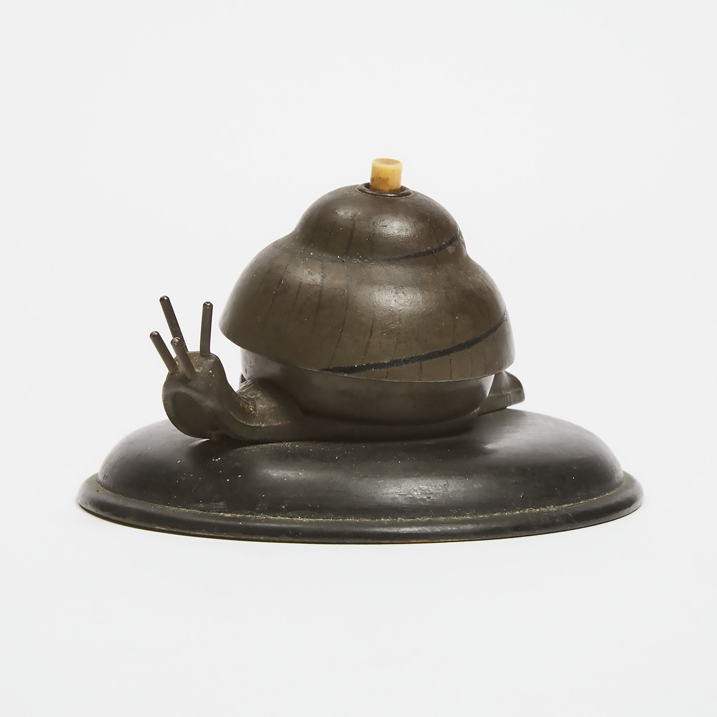 Austrian Bronze Snail Form Call Bell, early 20th century