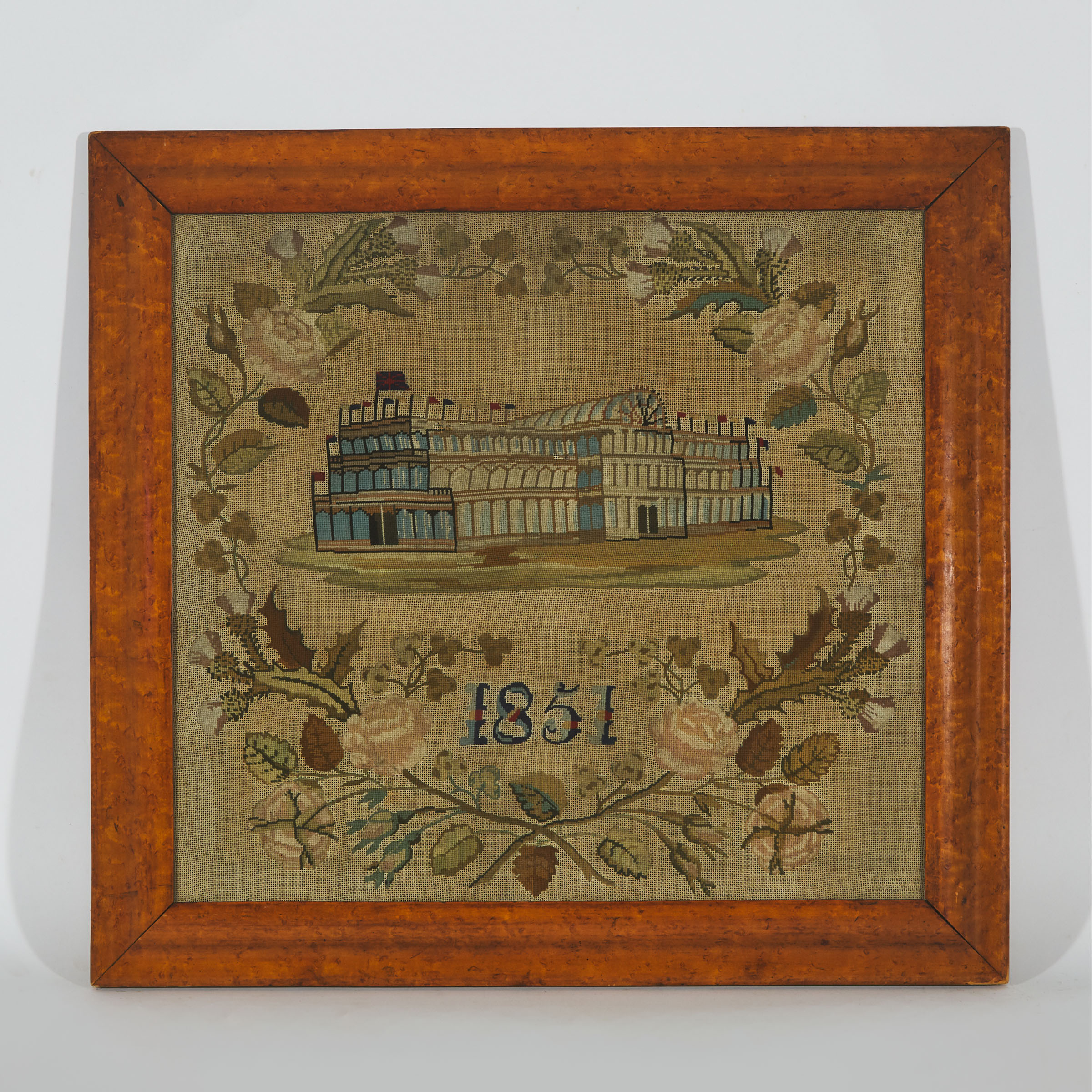 Great Exhibition Needlework Picture of the Crystal Palace, 1851