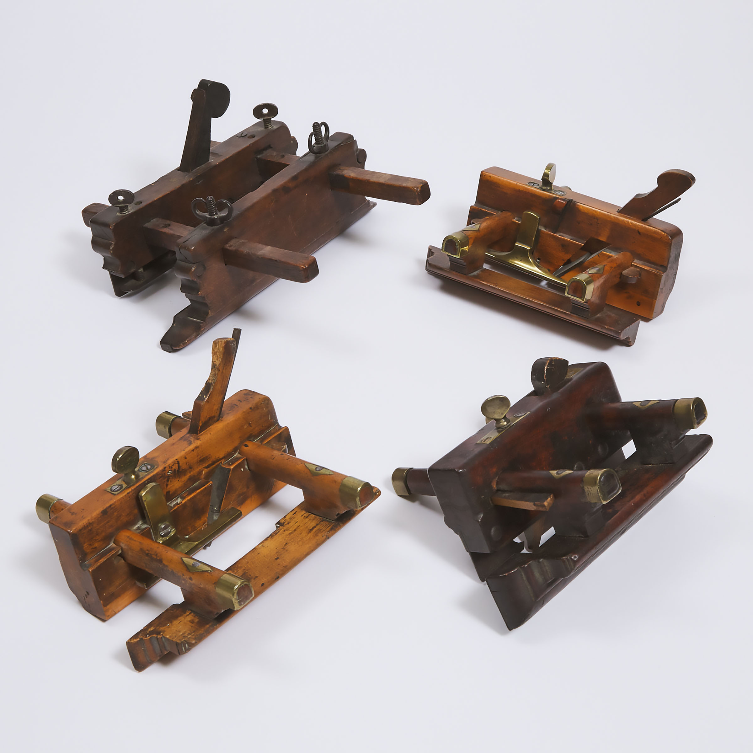 Four Victorian Carpenter's/Joiner's Woodworking Planes, early-mid 19th century