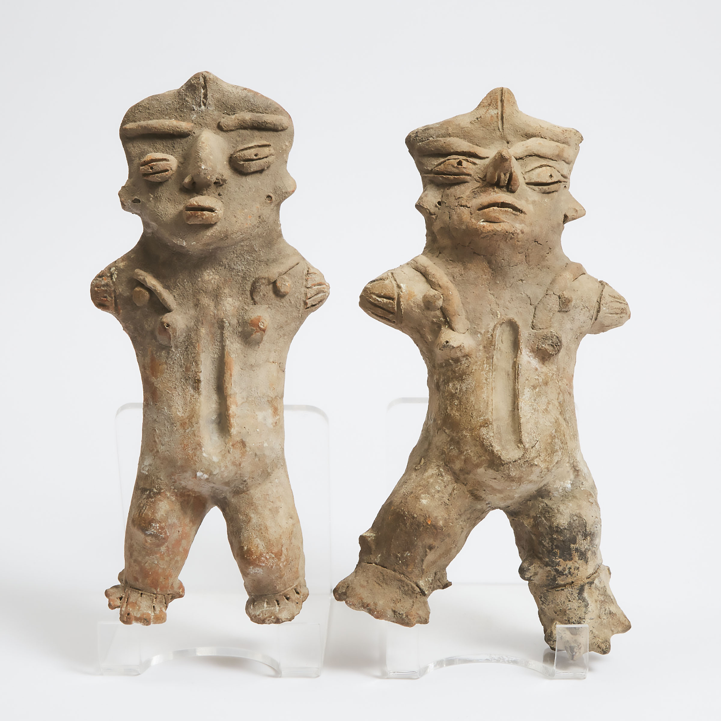 Two Mezcala Pottery Sacrifice Figures