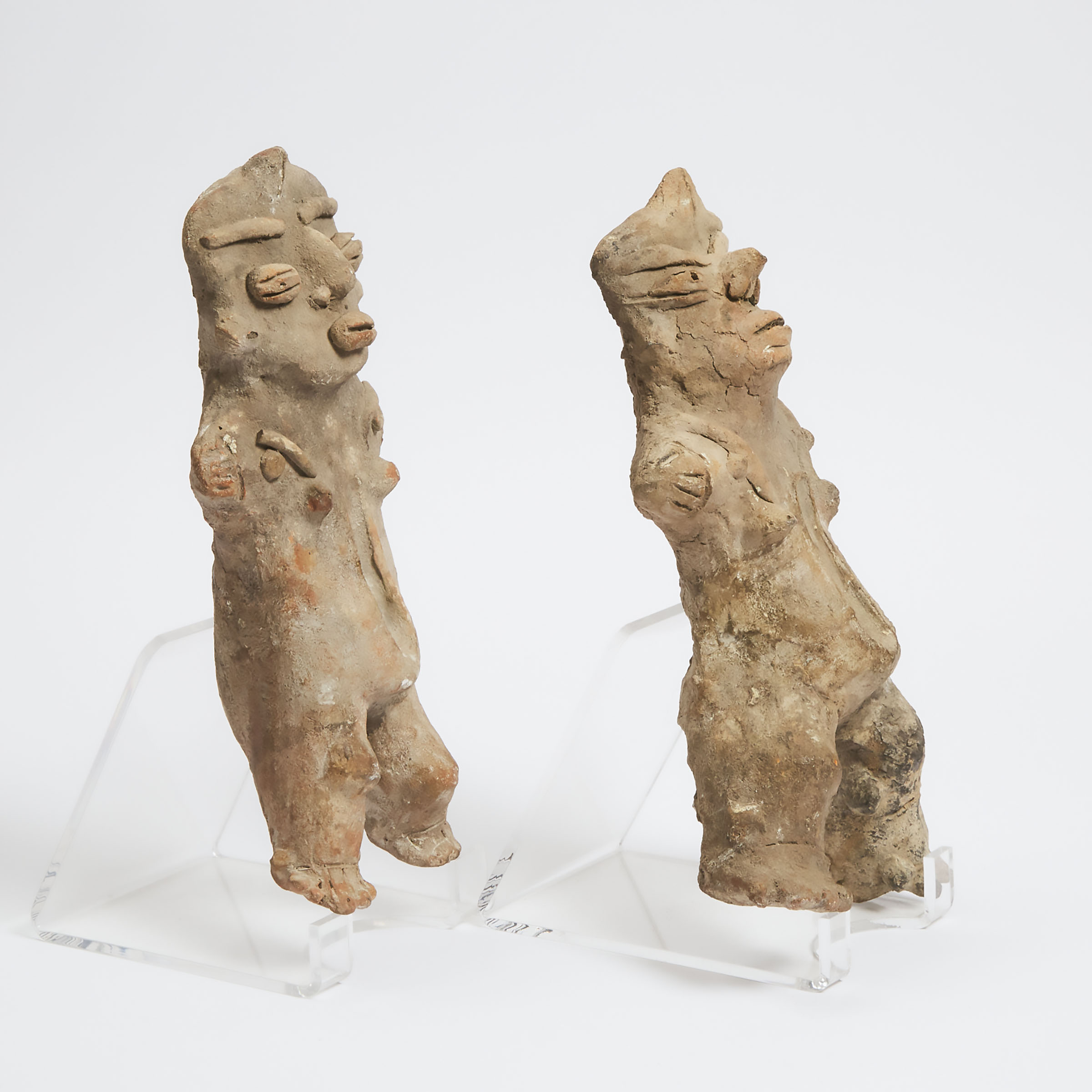 Two Mezcala Pottery Sacrifice Figures