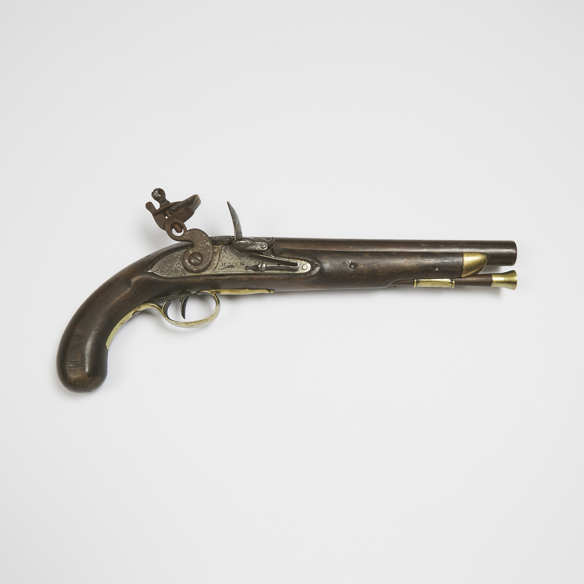 British Yeomanry Light Dragoon Flintlock Holster Pistol, late 18th/early 19th century