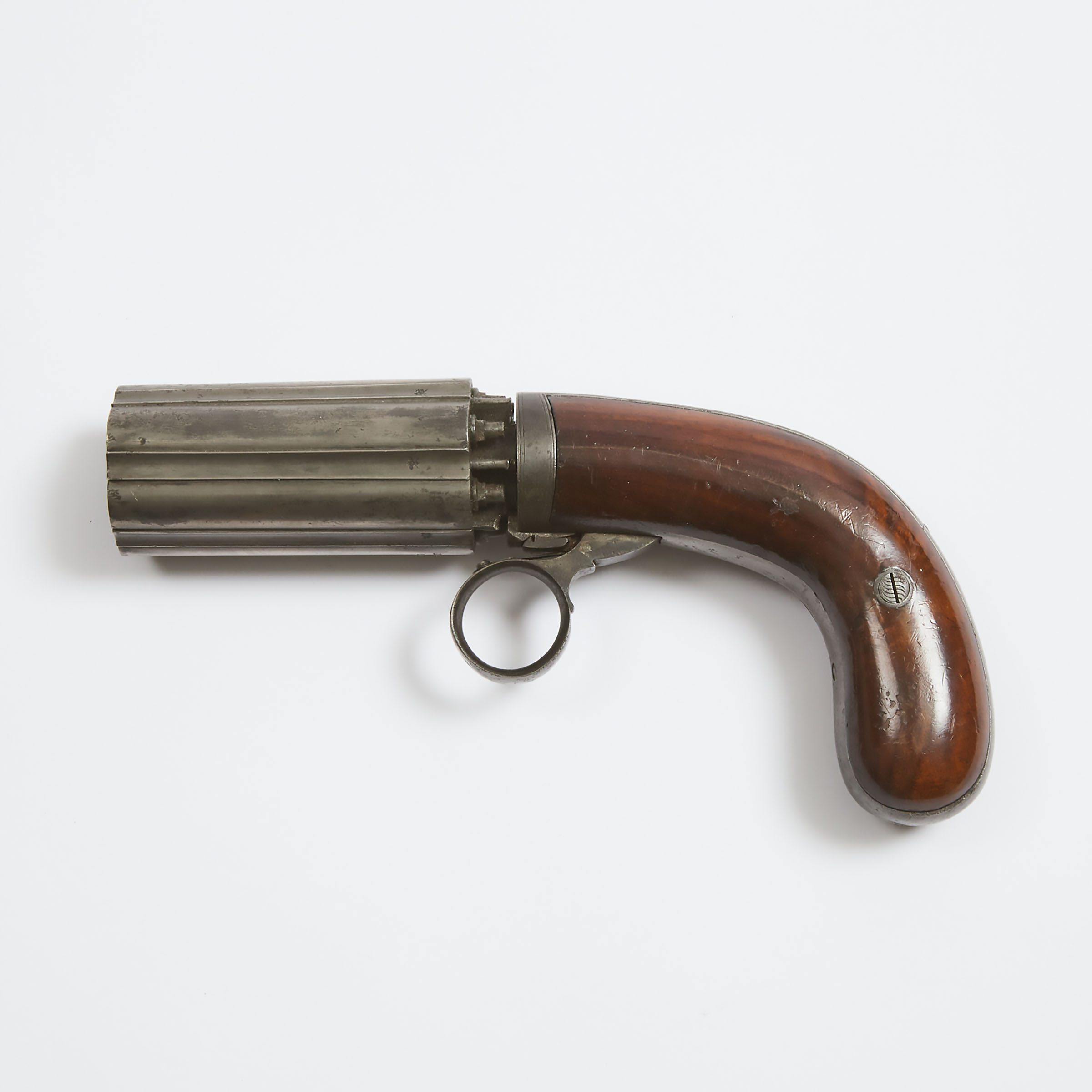 British Pepperbox Pistol, J.R. (Joseph Rock) Cooper, Patentee, Birmingham, c.1845