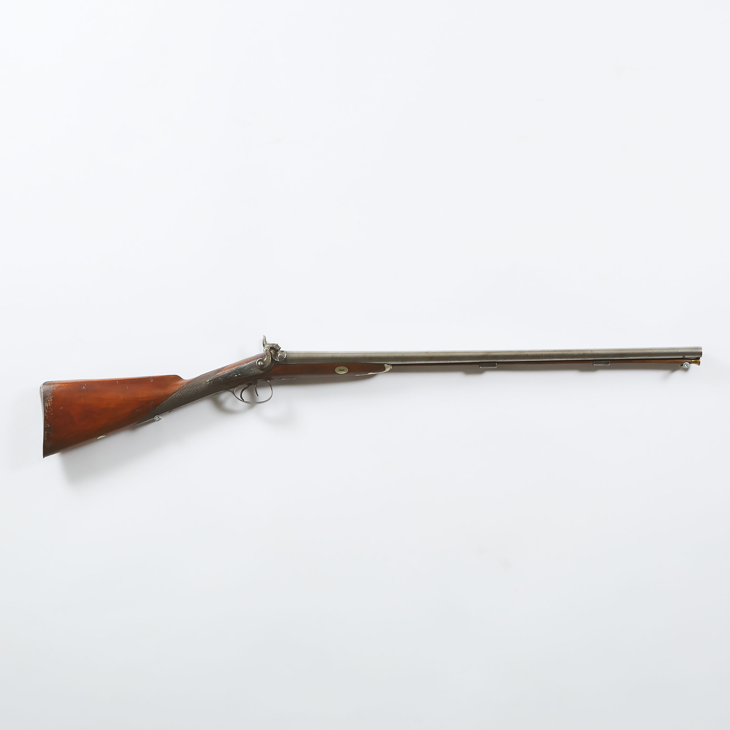 Large Bore Percussion Cap Double Fowling Gun by Egg of London, 19th century
