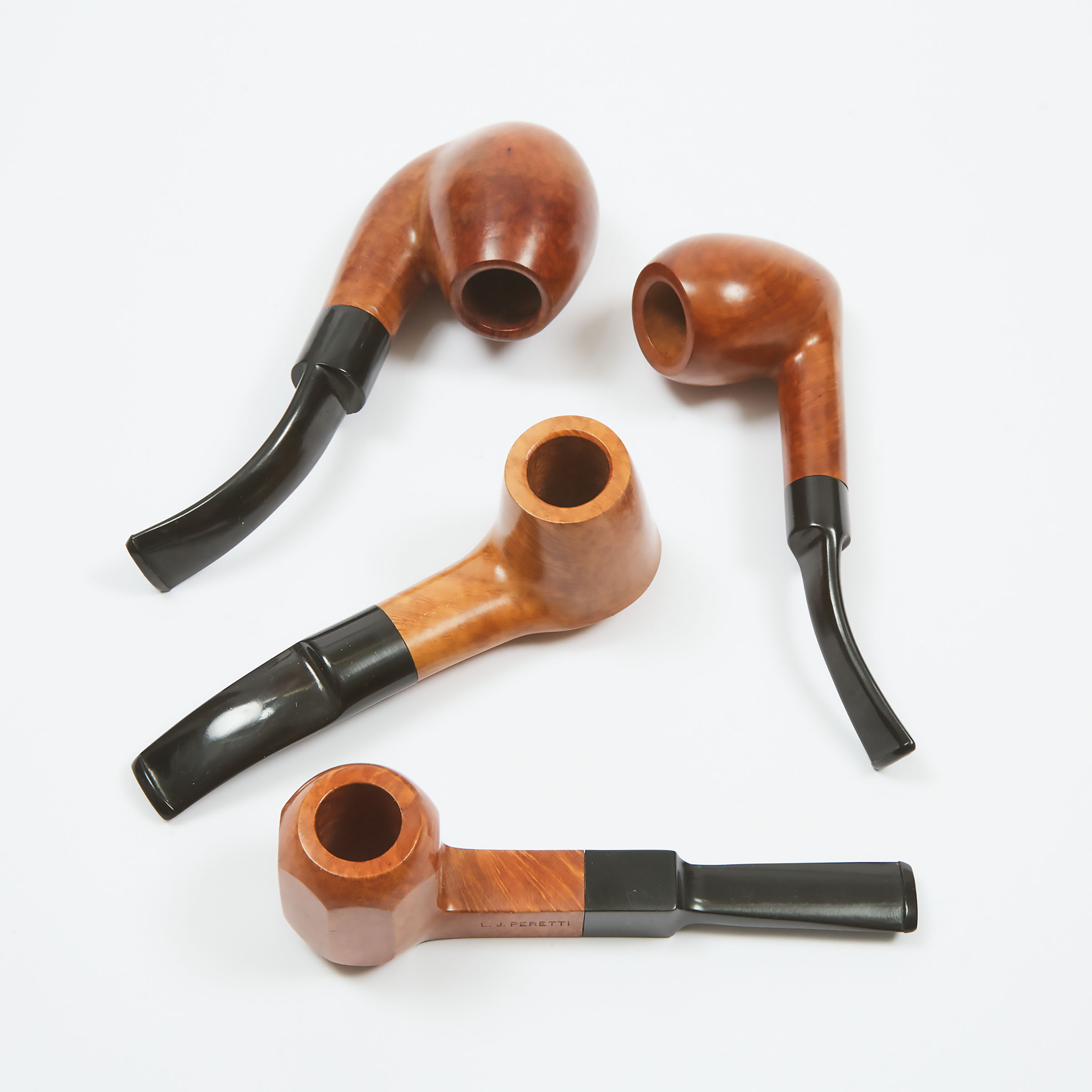 Four Tobacco Pipes, L.J. Peretti Co., Boston, MA,   21st century