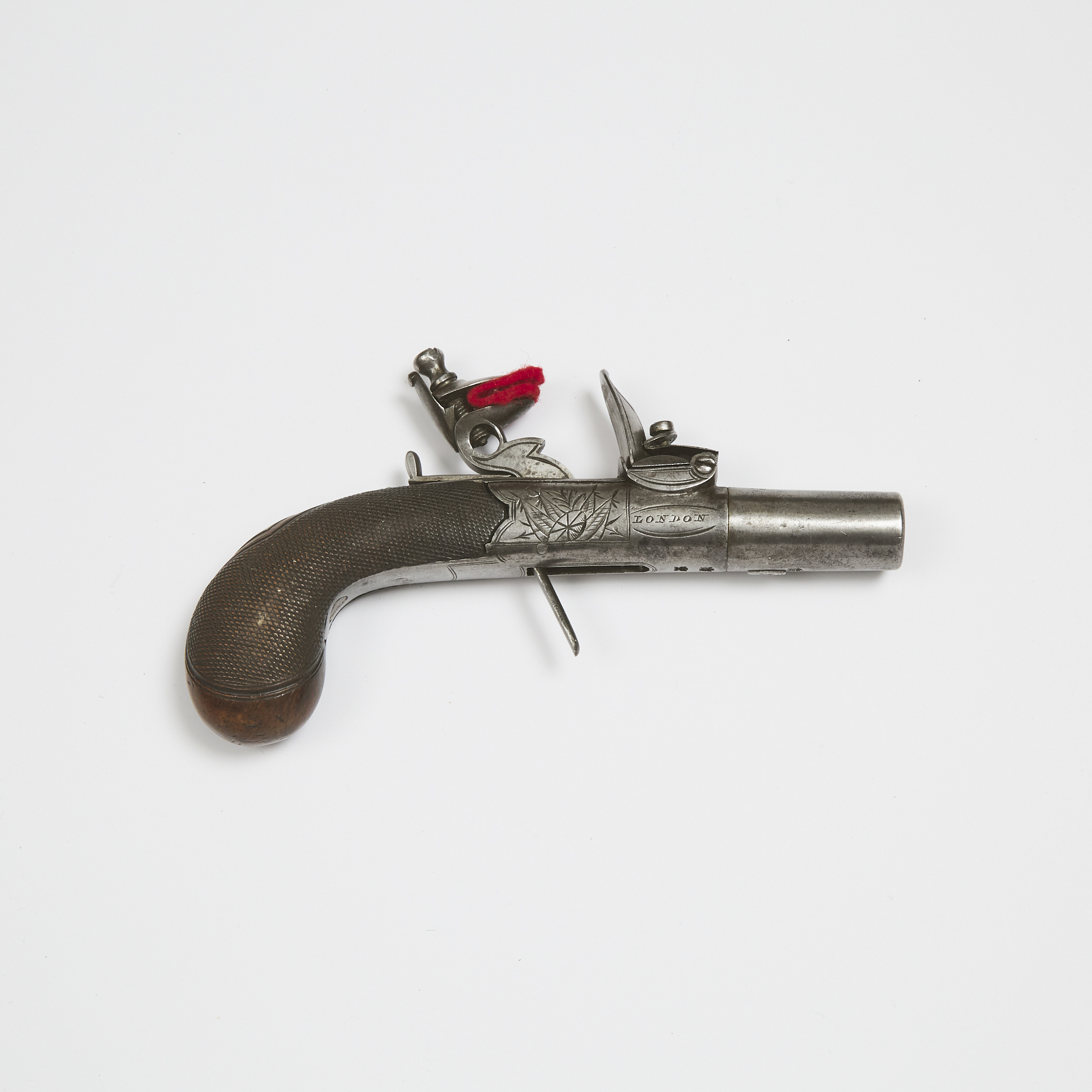British Flint-Boxlock Pocket Pistol, Phillips, London, early 19th century