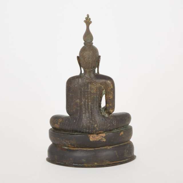 A Sri Lankan Seated Bronze Buddha