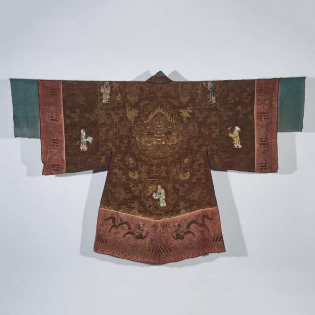 A Daoist Immortals Silk Robe, 19th Century